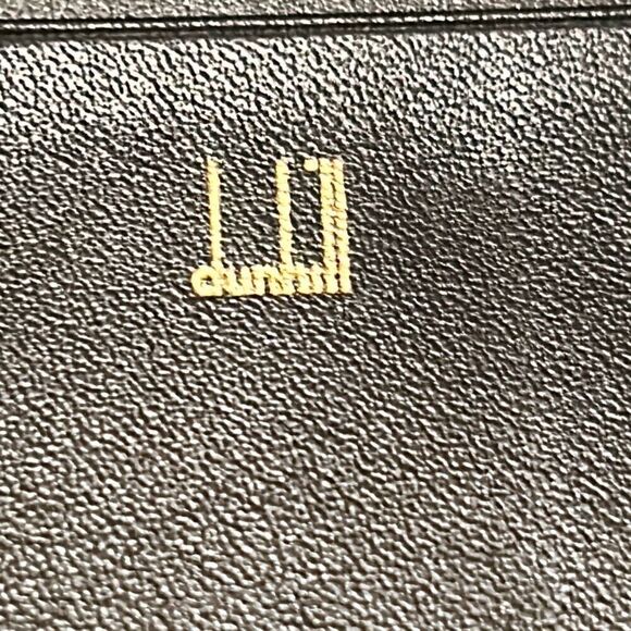 Dunhill Bifold Long Wallet Black Leather Minimalist Contemporary Professional - Picture 9 of 10